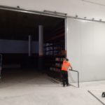 Instalación de puerta cortafuegos corredera